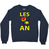 gay pride parade lgbt lesbian gay bi trans queer pan light Crewneck Sweatshirt