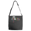 and that how i saved the world Adjustable Strap Totes