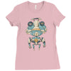 grumpy robot Ladies Fitted T-Shirt