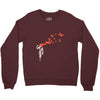 banksy headshot butterfly Crewneck Sweatshirt