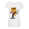 pizza smoking (2) Maternity Scoop Neck T-shirt
