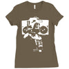 darth vader with boom box Ladies Fitted T-Shirt