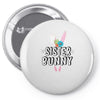sister bunny Pin-back button