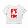big pun yeeeh baby graphic Crop Top