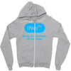 nerdy to the power of awesome Zipper Hoodie