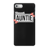 blessed aunitie with flower white color iPhone 7 Case