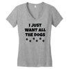 all the dogs Women's V-Neck T-Shirt