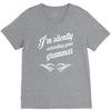 i'm silently correcting your grammar V-Neck Tee