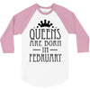 queens are born in february (2) 3/4 Sleeve Shirt
