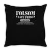 folsom state prison Throw Pillow