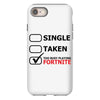 too busy playing fortnite (black) iPhone 8