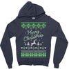 merry christmas ugly christmas sweater Zipper Hoodie