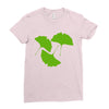 ginkgo leaves Ladies Fitted T-Shirt