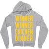 winner winner chicken dinner 2 Zipper Hoodie