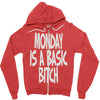 monday is a basic bitch Zipper Hoodie
