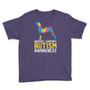 boxers support autism awareness Youth Tee