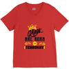 Kings Are Born In February V-Neck Tee