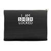 i am sher locked Accessory Pouches