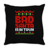 bad santa Throw Pillow