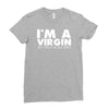 i'm a virgin but this is an old shirt Ladies Fitted T-Shirt