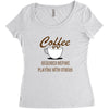 coffee required Women's Triblend Scoop T-shirt