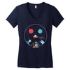 Space Lie Women's V-Neck T-Shirt