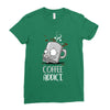 coffee addict Ladies Fitted T-Shirt