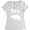Daddy Bear - Baby Bear Custom Name Women's Triblend Scoop T-shirt