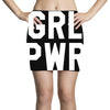 girl power white logo Mini Skirts