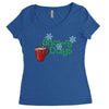 snowy days Women's Triblend Scoop T-shirt