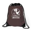 if history repeats i'm getting a dinosaur Drawstring Bags