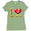 i heart my wife Ladies Fitted T-Shirt