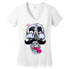 king of mustache Women's V-Neck T-Shirt