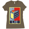 lie Ladies Fitted T-Shirt