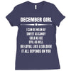 Super December Girl Ladies Fitted T-Shirt