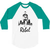 rebel   blackout 3/4 Sleeve Shirt