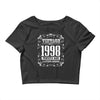 vintage made in 1998 perfectly aged a living legend Crop Top