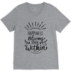 Happiness V-Neck Tee