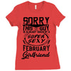 This Guy Is Taken By A Super Sexy February Girlfriend Ladies Fitted T-Shirt