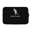 run for your life Laptop sleeve