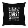 Born In July Throw Pillow