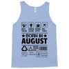 Born In August Tank Top