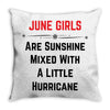June Girls Throw Pillow