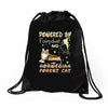 norwegian forest cat Drawstring Bags