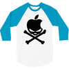 apple skull 3/4 Sleeve Shirt