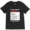 funny stag night checklist, ideal gift, christmas present V-Neck Tee