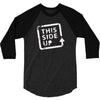 this side up funny drinking 3/4 Sleeve Shirt
