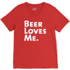 beer loves me V-Neck Tee