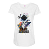 who loves golden retriever Maternity Scoop Neck T-shirt