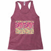 pink triangle print Racerback Tank